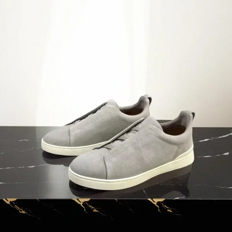 Top Layer Cow Leather Breathable Summer Shoes