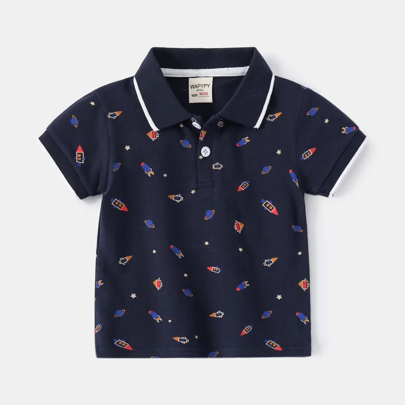 Polo Shirts Luxury Stand Collar Sport