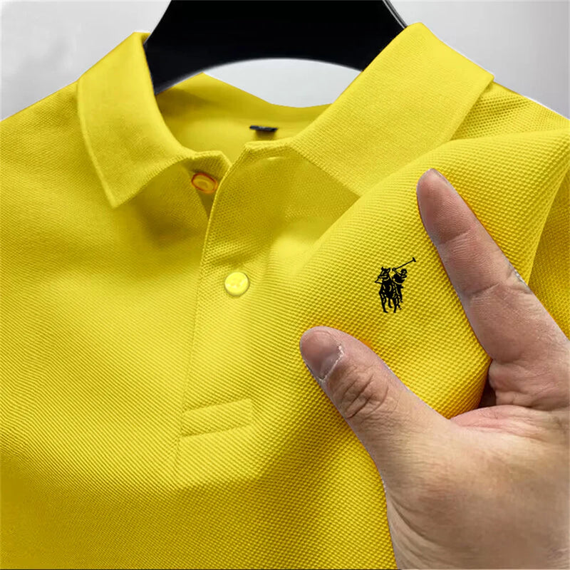 Summer high-end men's polo shirt
