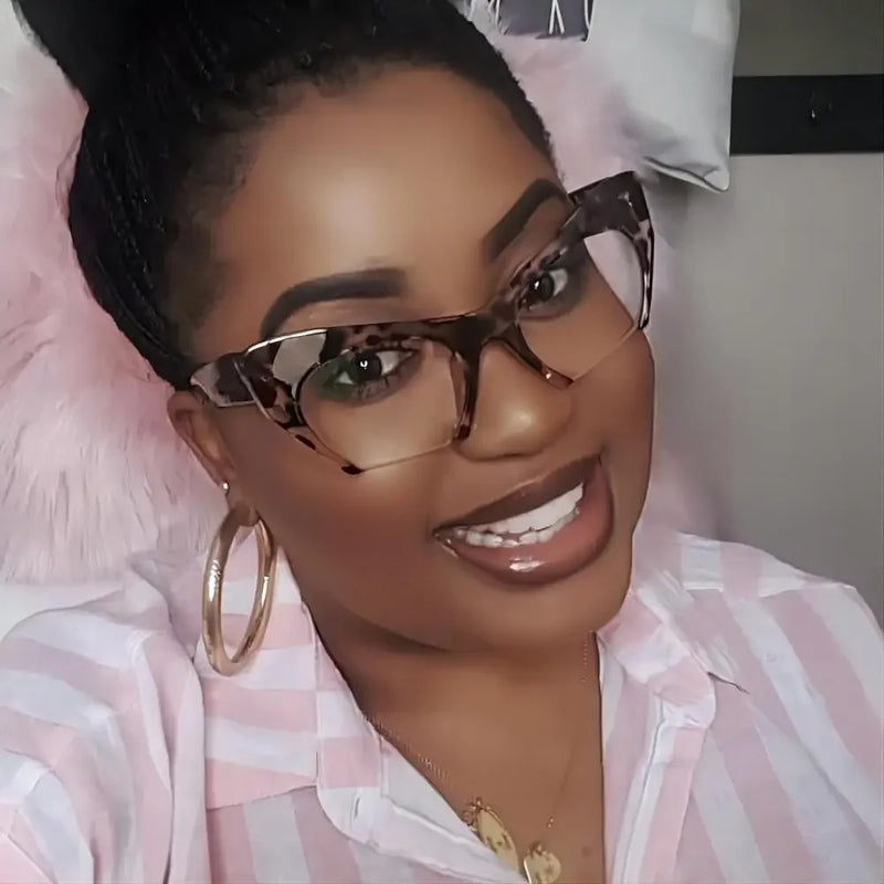 Vintage Half Frame Cat Eye Eyeglasses