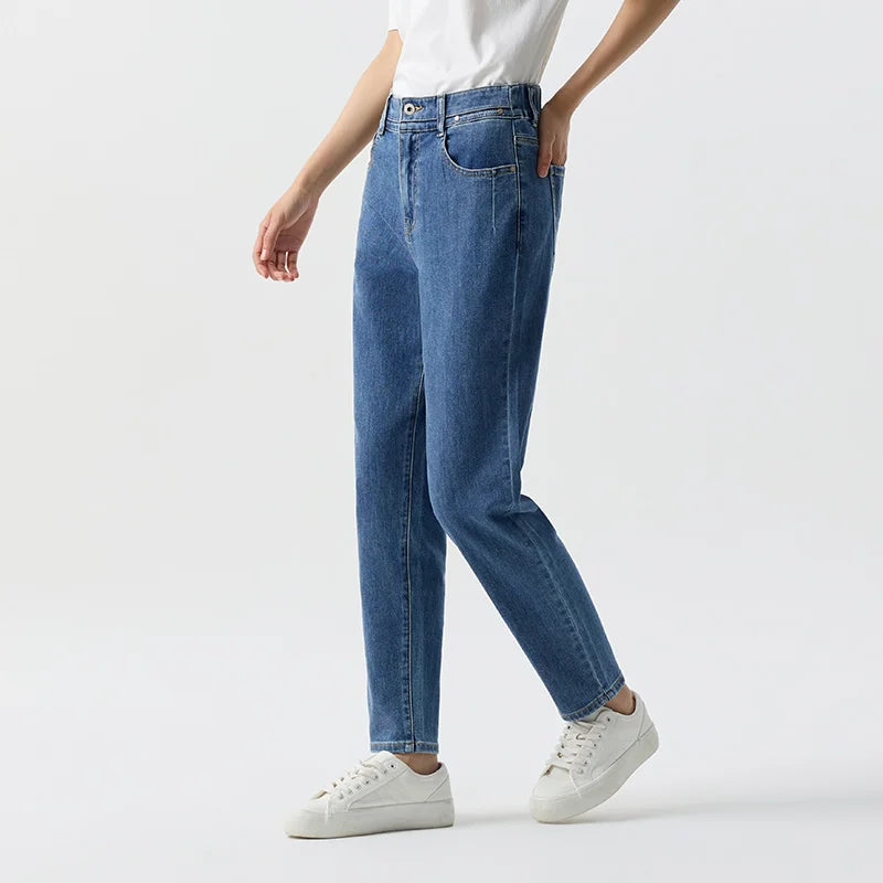 Semir Jeans Women Simple Tapered Trousers