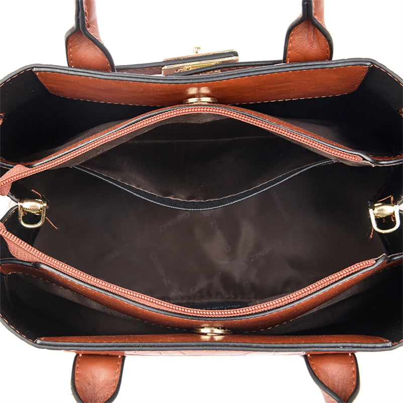 Soft Leather Designer Handbag