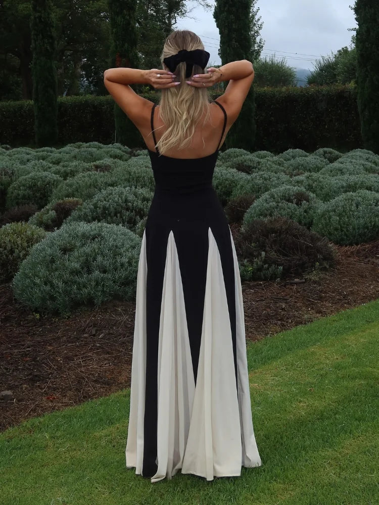 Elegant Backless Sleeveless High Waist Dress