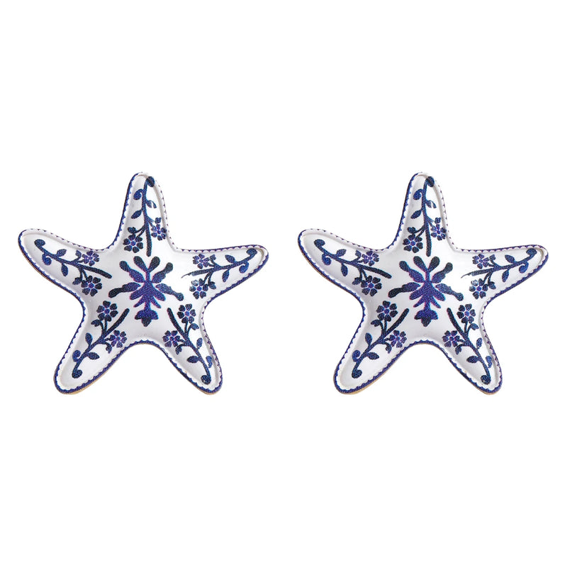 Enamel Crab Drop Earrings