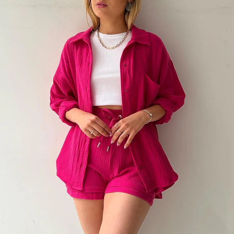Casual Loose Short Pants Sets