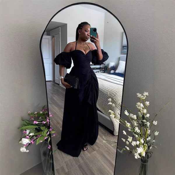 V Neck Halter Elegant Wedding Guest Dress