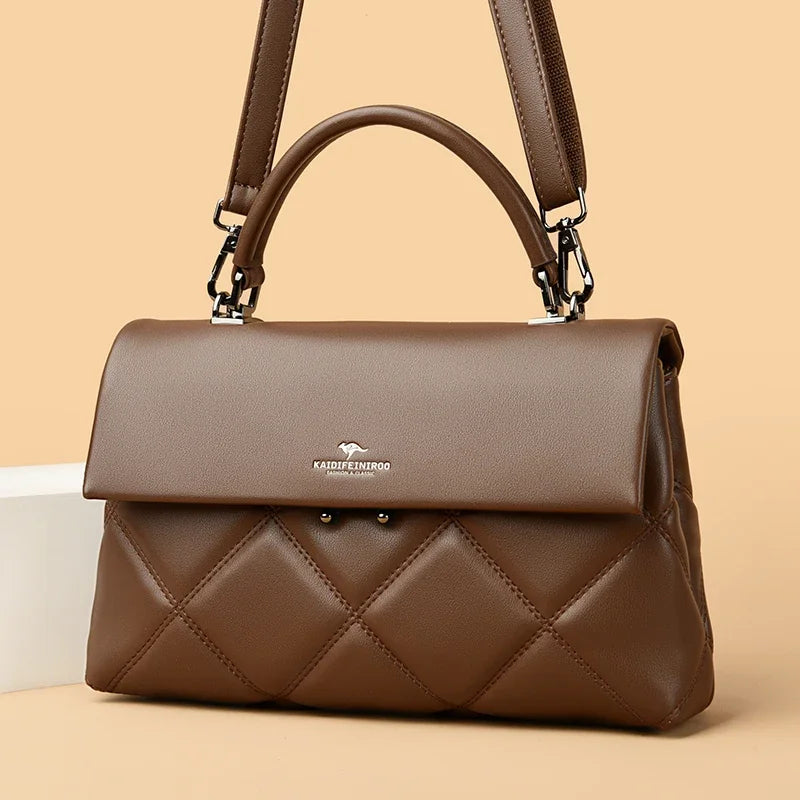 Designer Luxury Shoulder Soft Leather Crossbody Bag