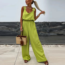 Casual Summer Loose Long Jumpsuit