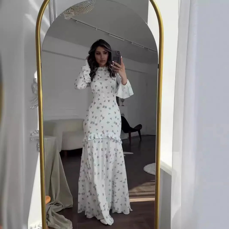 Flower light white Dress