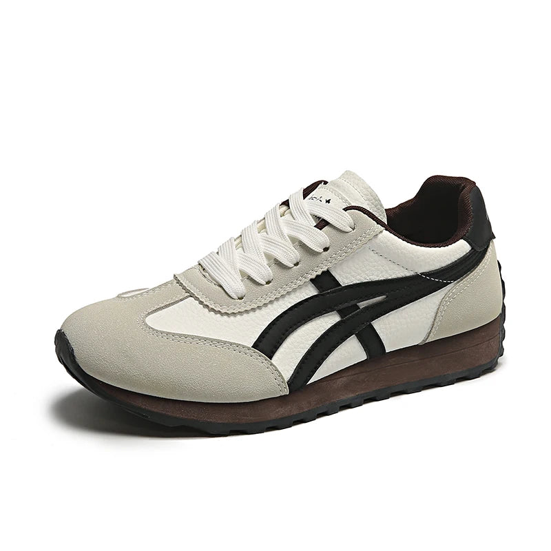 Sneakers Leather Platform Anti-Slip Running