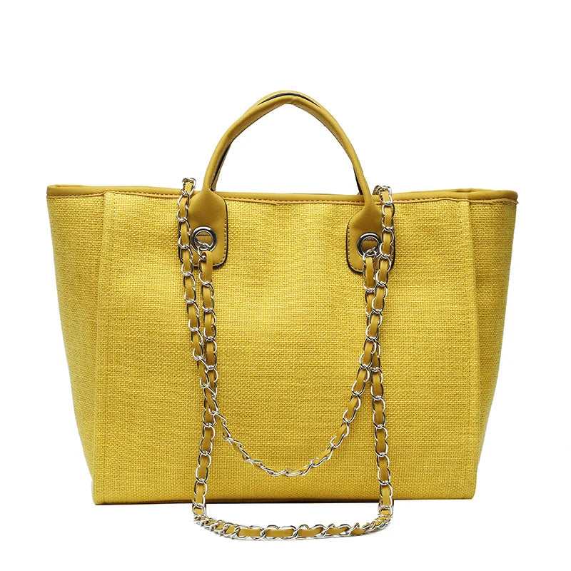 Bucket Tide High-Capacity Chain Tote Bag