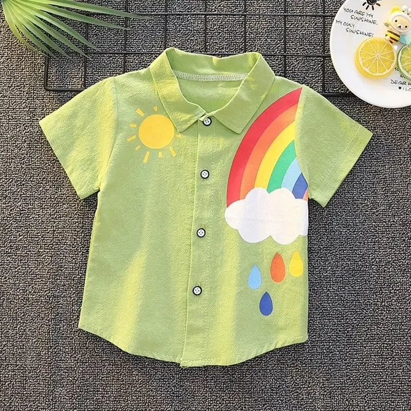 Cartoon Short-sleeved Shirt