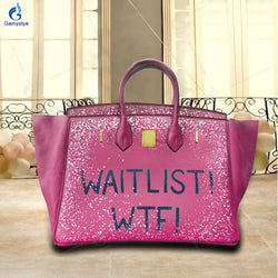Printed Customize Art English WTF Bags
