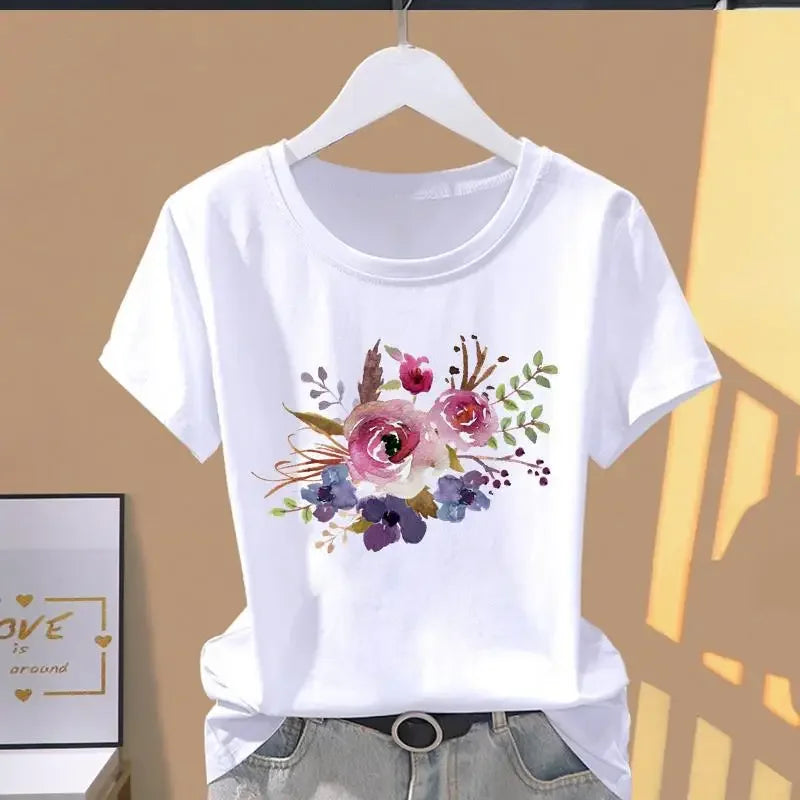 Casual Explosive Short Sleeve T-shirt