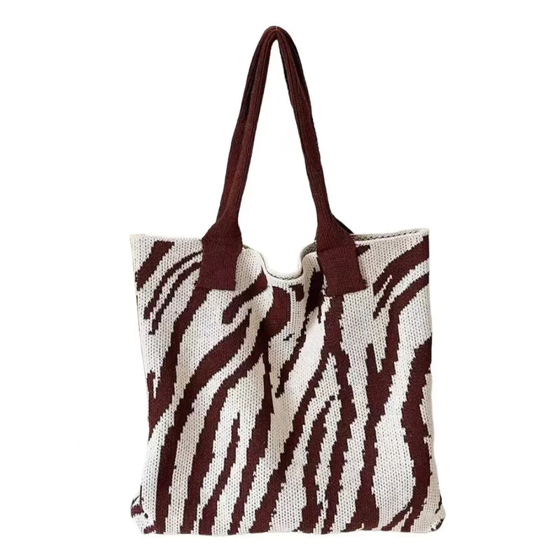 Zebra Pattern Crochet Bag