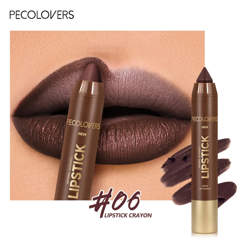 Velvet Contouring Lip Liner Crayon, Matte Tapered Gradient Lipstick Pen