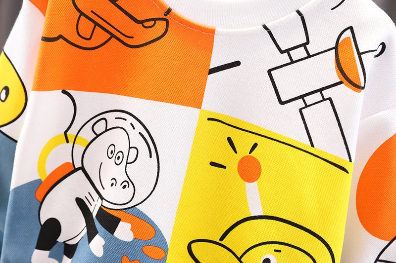 Baby Boys Girl Cartoon Cotton Casual T-Shirt Sportswear