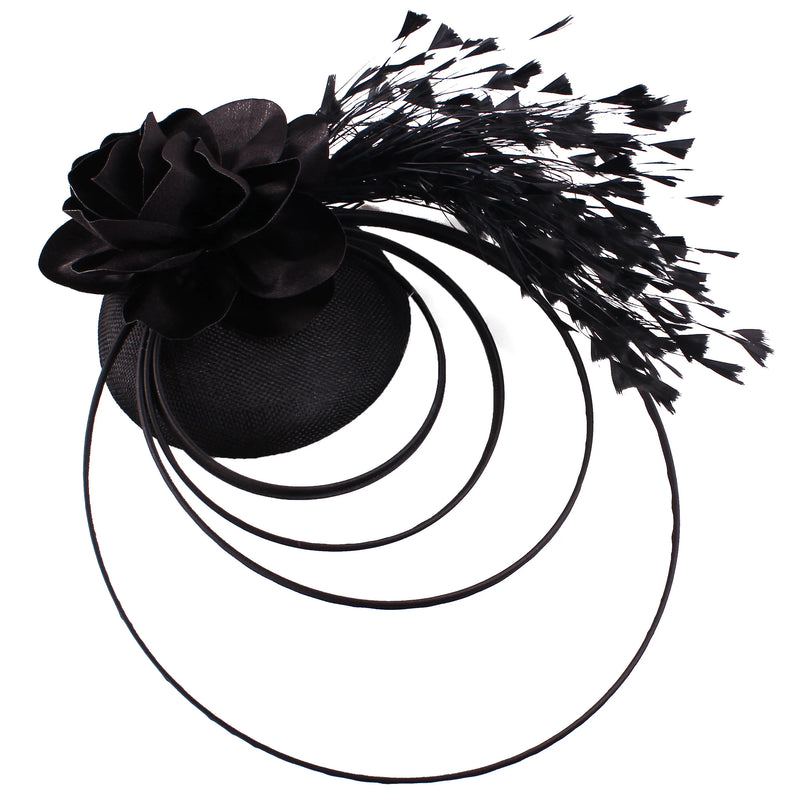 New Race Fascinator Hats Bowknot Wedding Church