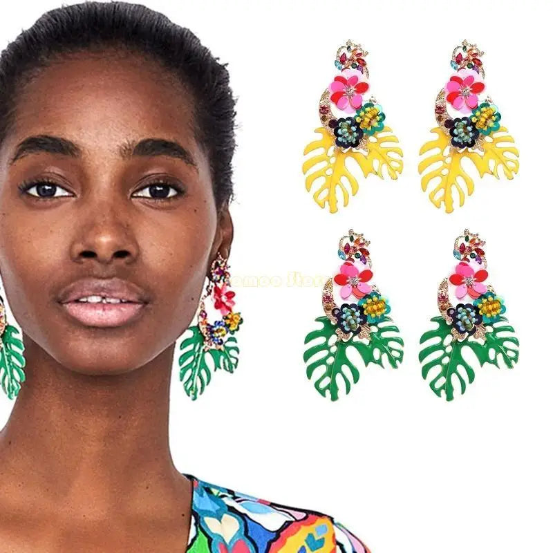 Sequin Floral for Turtle Leaf Earrings