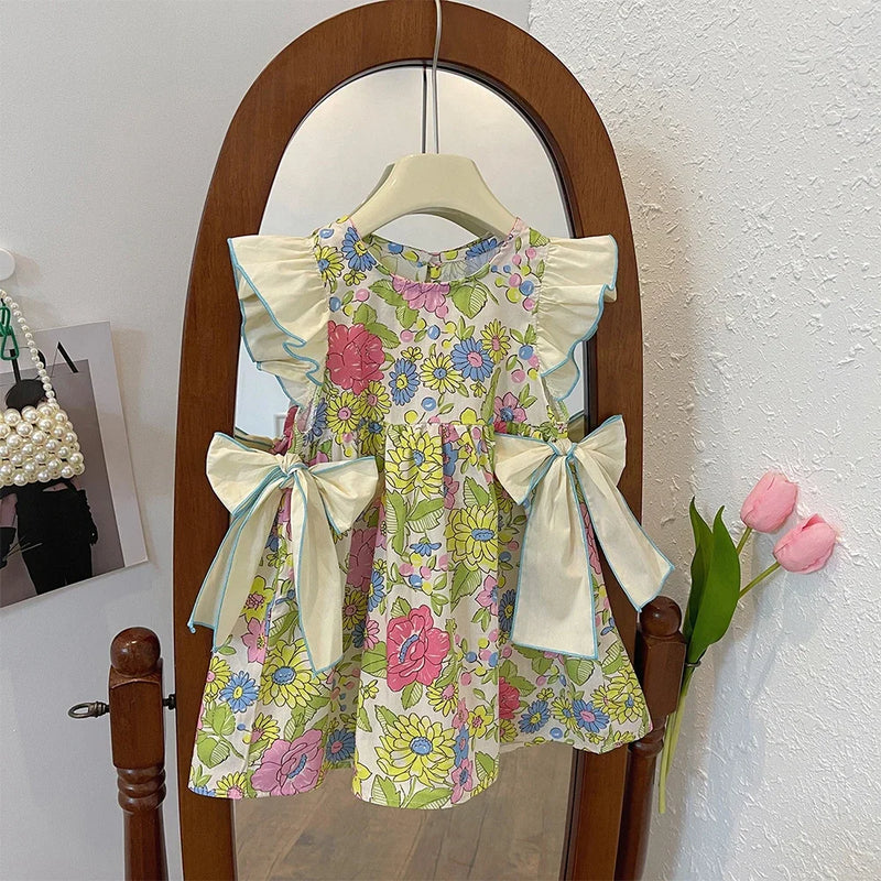 Elegant Lolita Child Big Girls Midi Dress