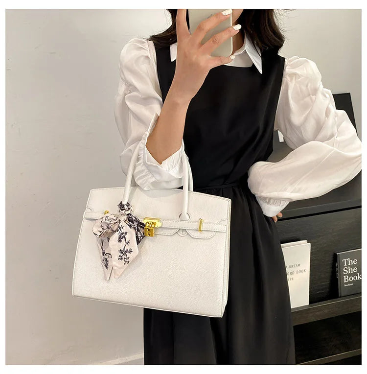 Fashion Trend Handheld Kelly Bag Scarf