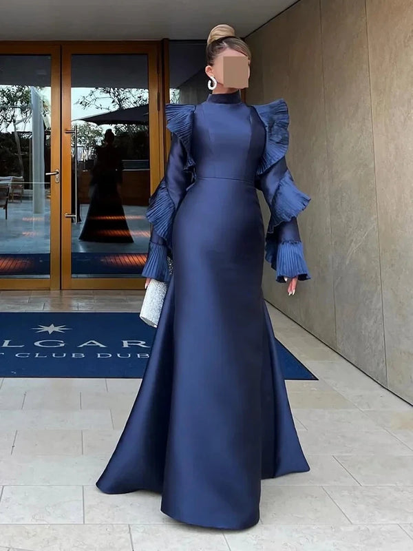 Beautiful Blue Long Sleeves Bespoke