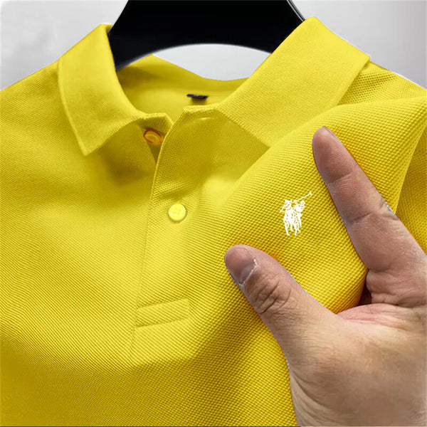 Summer high-end men's polo shirt