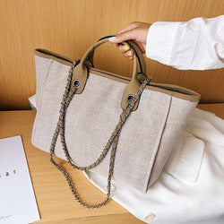 Bucket Tide High-Capacity Chain Tote Bag