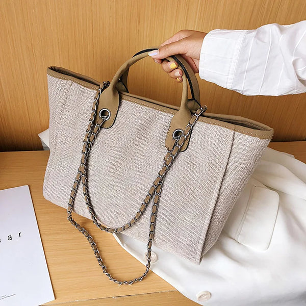 Bucket Tide High-Capacity Chain Tote Bag