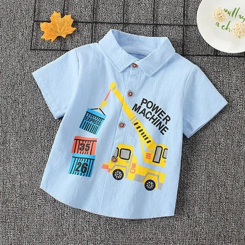 Cartoon Short-sleeved Shirt