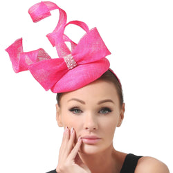 Elegant Bridal Hair Fascinators Headband With Bow