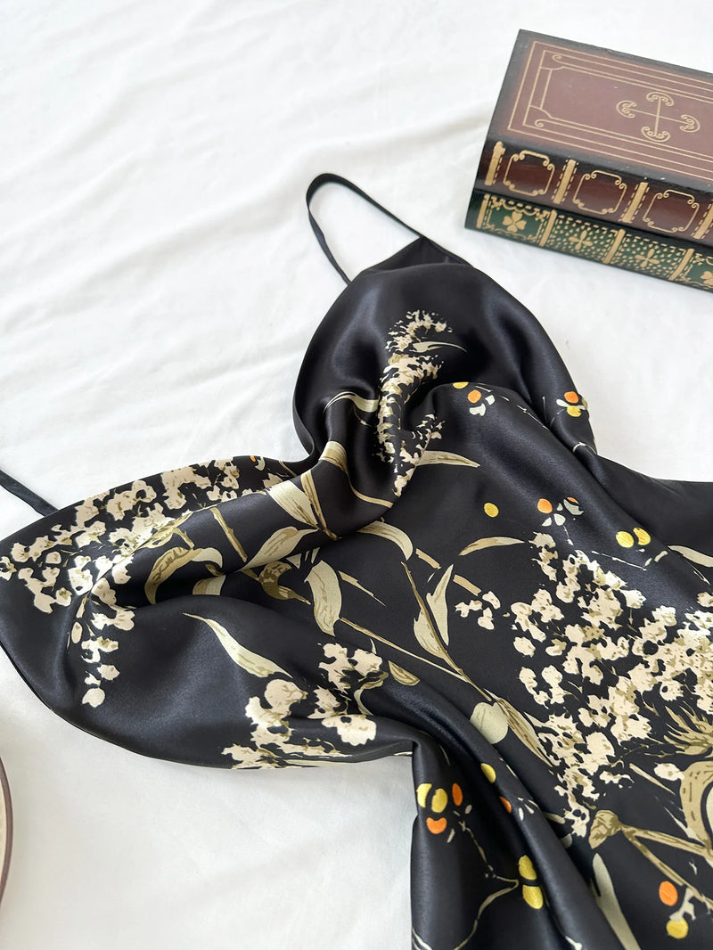 Small cherry print pajamas set