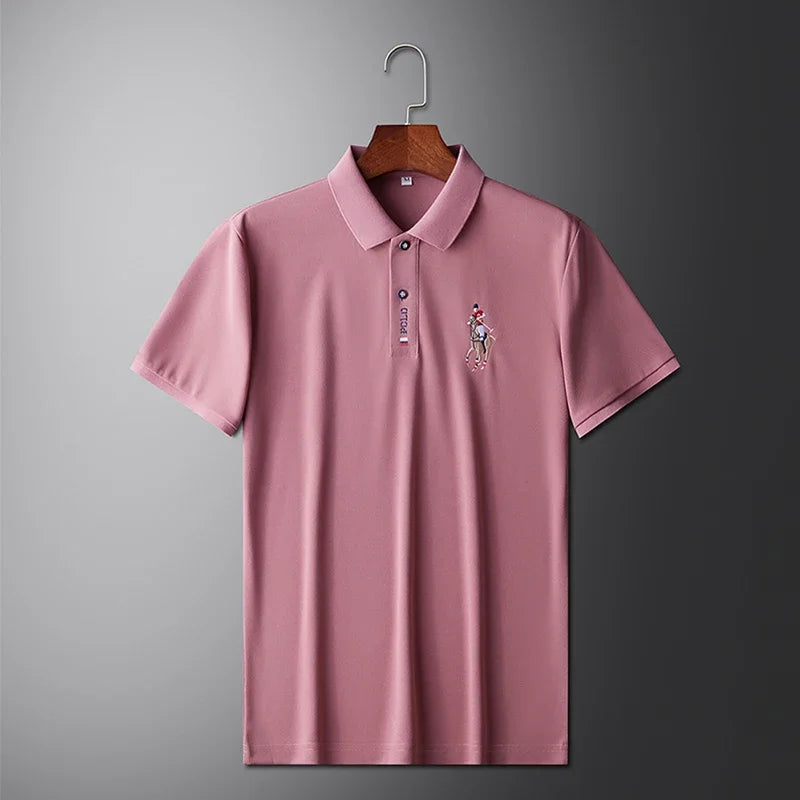 Embroidered Short Sleeved POLO Shirt