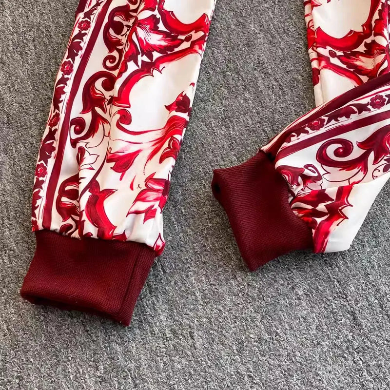 Red, Blue and White Porcelain 2 Pieces