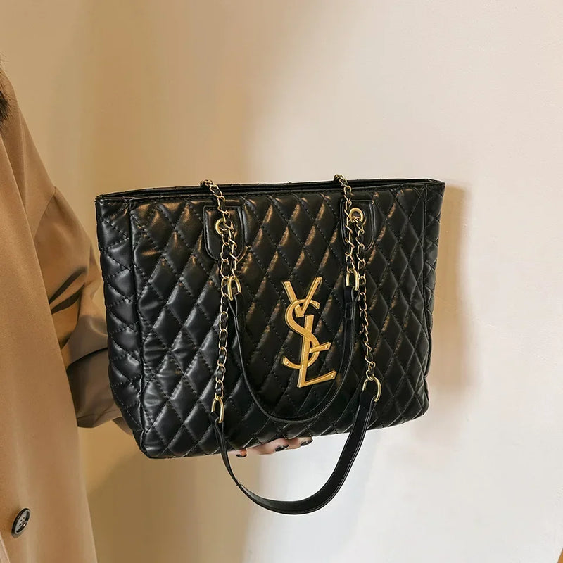 Elegant Designer Leather Tote Bag
