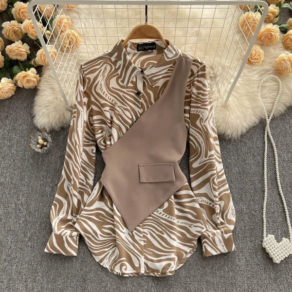 Slimming Loose-fit Long Sleeve Top
