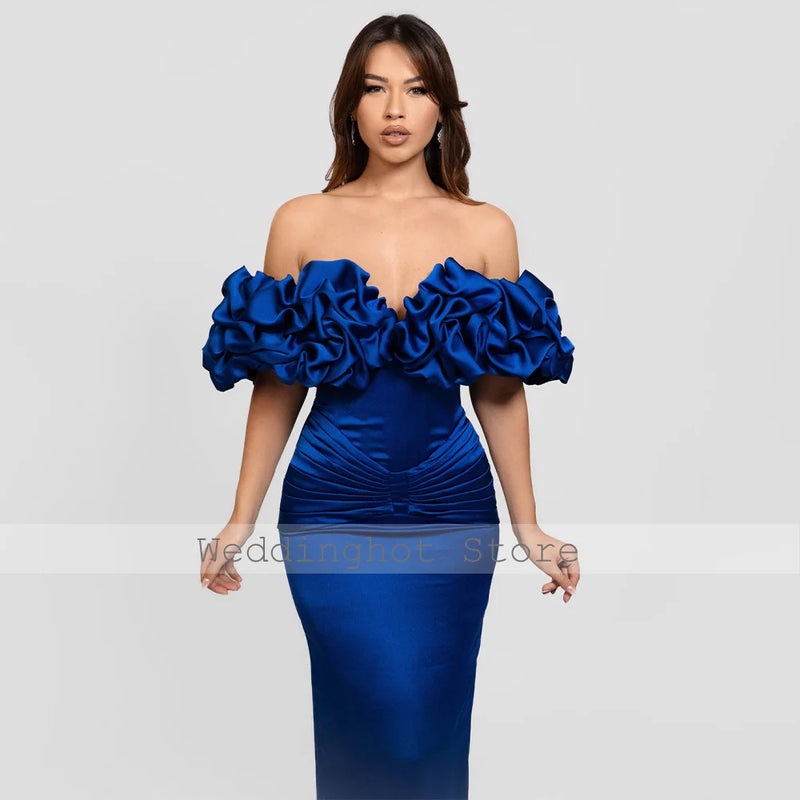 Elegant Off the Shoulder Sheath Long Backless Dress