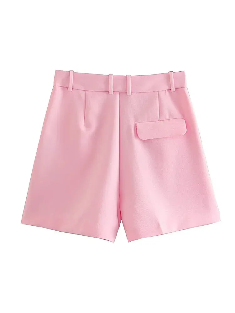 Pleated Baggy Shorts