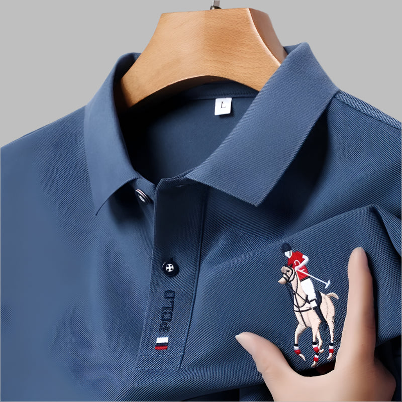 Embroidered Short Sleeved POLO Shirt