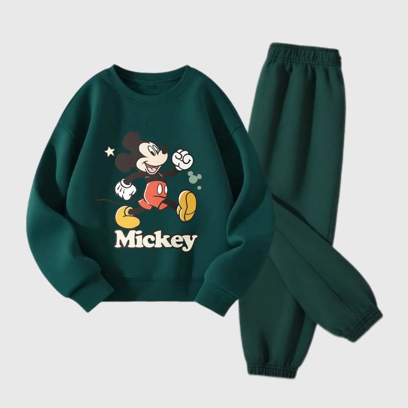Boys Cartoon Long-sleeved Hoodies +Pants
