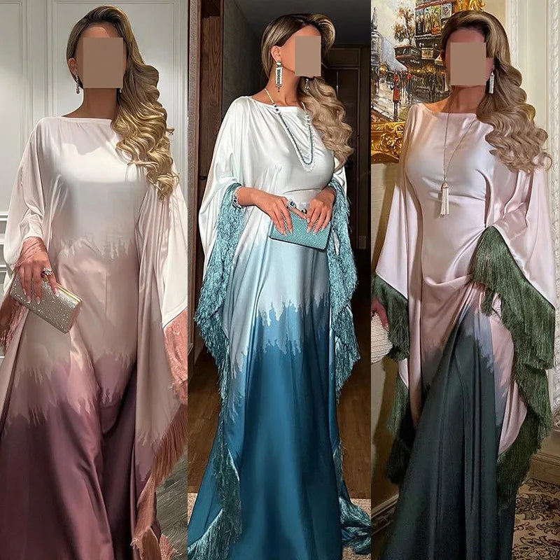 Tassel Gradient Abaya Luxury
