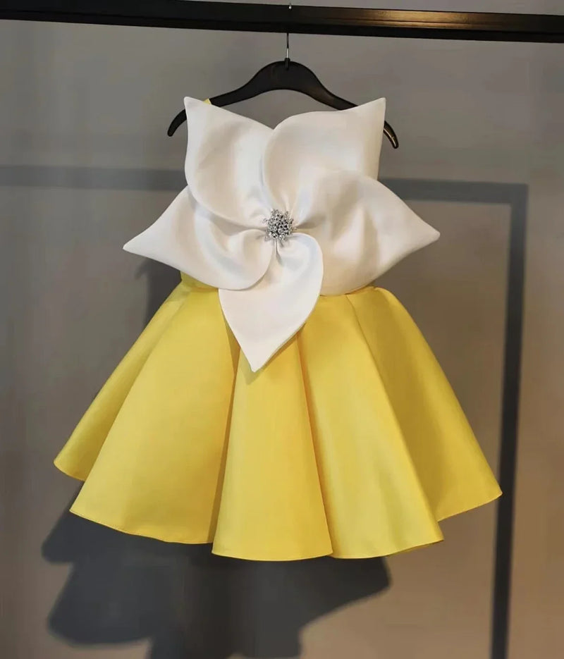 Princess Silk Sleeveless Flower Vintage Dress