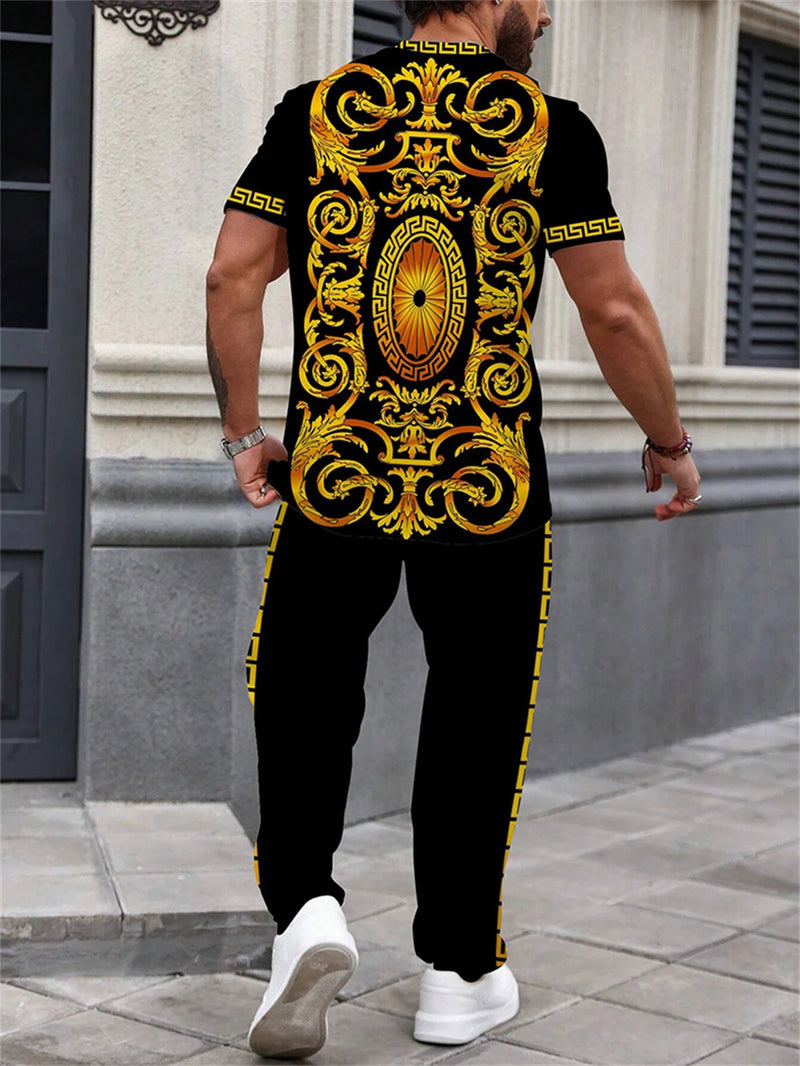 Summer Short Sleeve And Trousers Lion