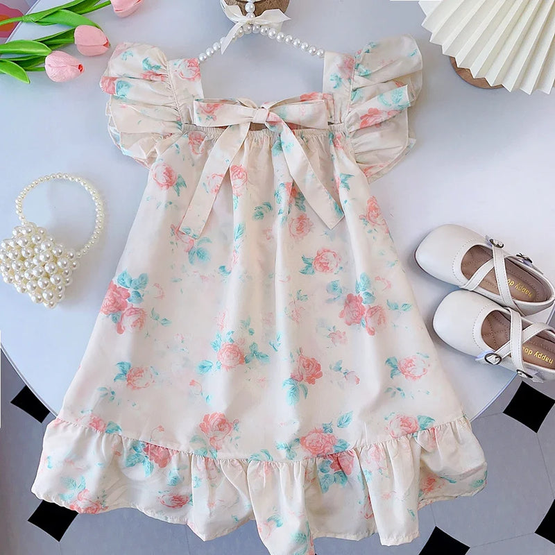 Elegant Lolita Child Big Girls Midi Dress