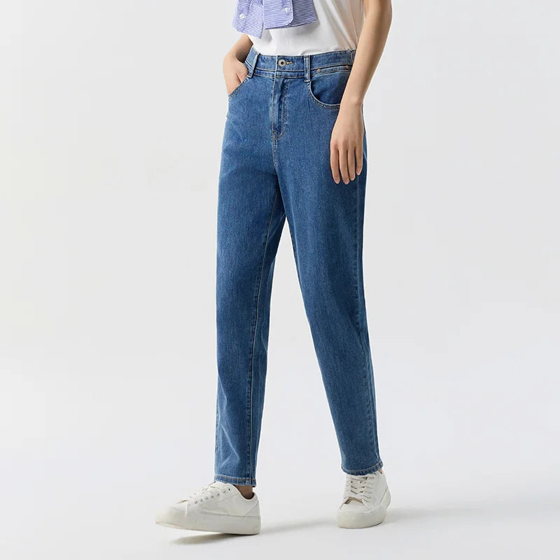 Semir Jeans Women Simple Tapered Trousers