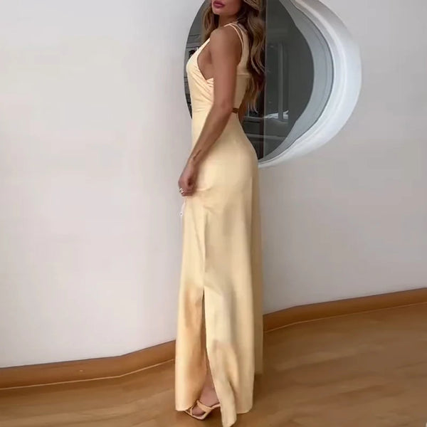 Elegant High Waist Slim Office Rompers Casual Wide Legger