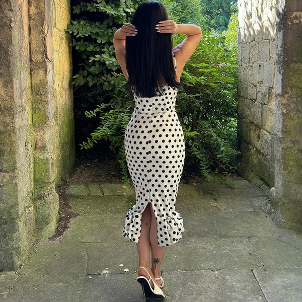Sleeveless High Waist Slim Ruched Long Dress