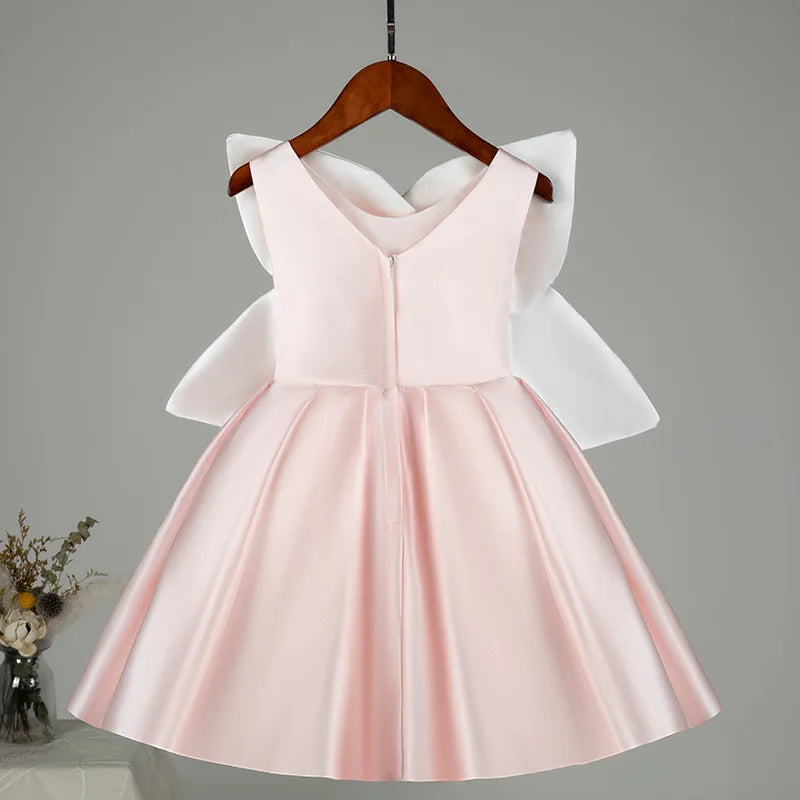 Princess Silk Sleeveless Flower Vintage Dress