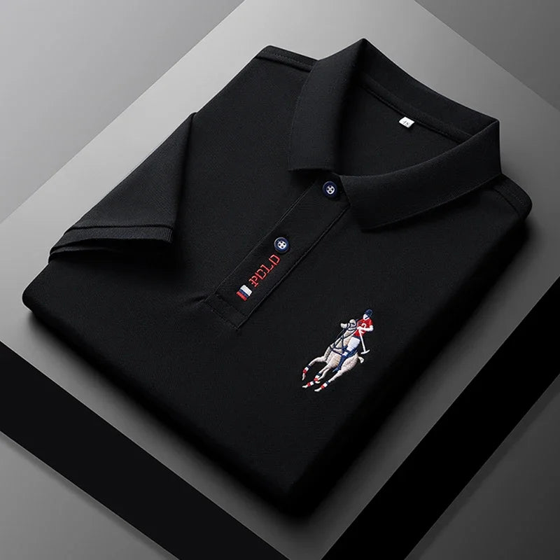 Embroidered Short Sleeved POLO Shirt