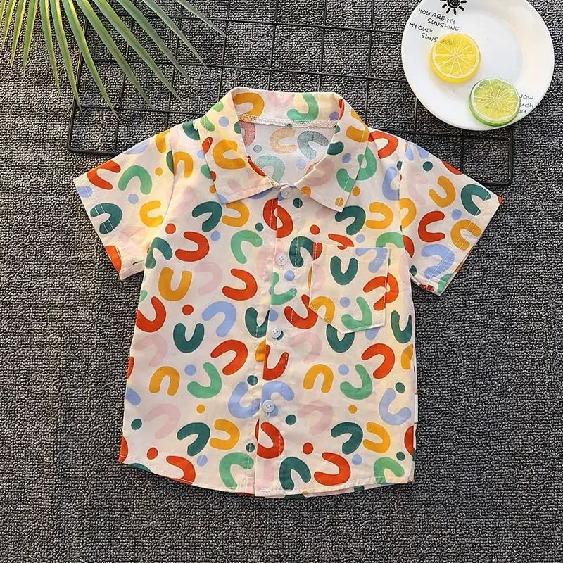 Cartoon Short-sleeved Shirt